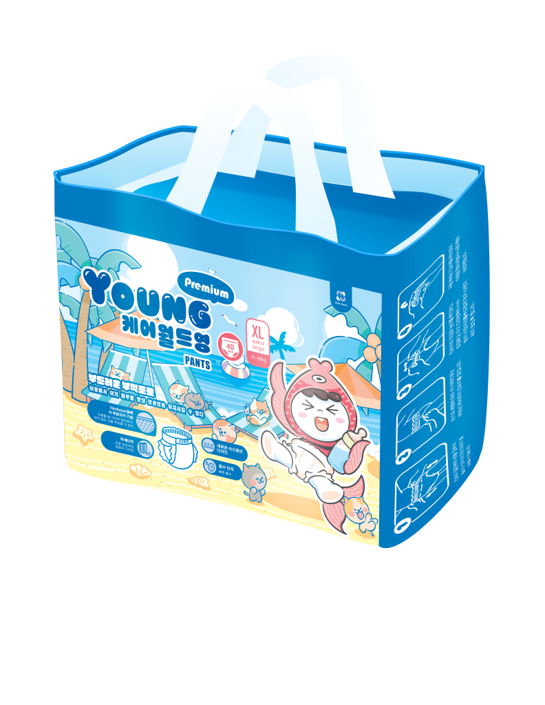 Bỉm Young Premium size XL – thấm hút 10 tiếng, chống tràn, thoáng khí cho bé