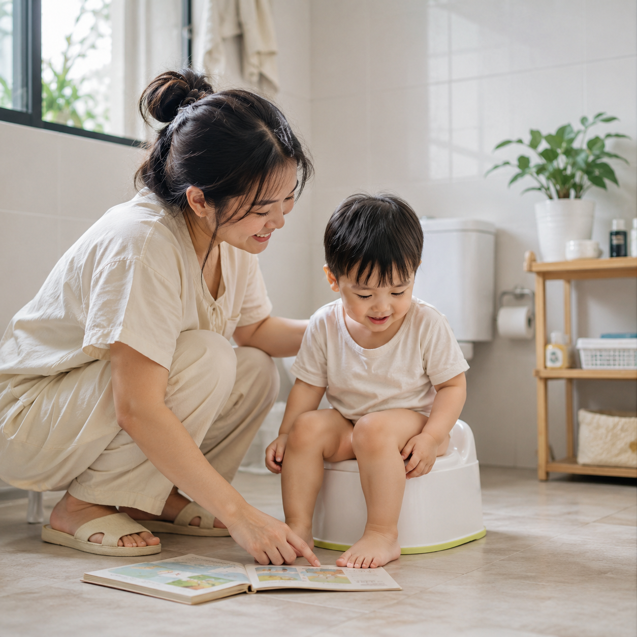 Độ tuổi tập bỏ bỉm cho bé